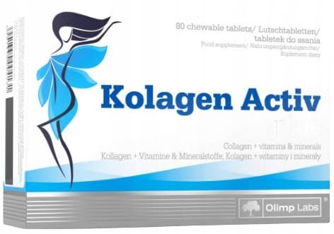 OLIMP KOLAGEN ACTIV PLUS hudben leder 80 tabletter
