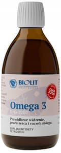 Miniatyrbild 1 av 2: OMEGA 3 DHA 2200 fettsyror EPA synkolesterol BIOLIT 200 ml