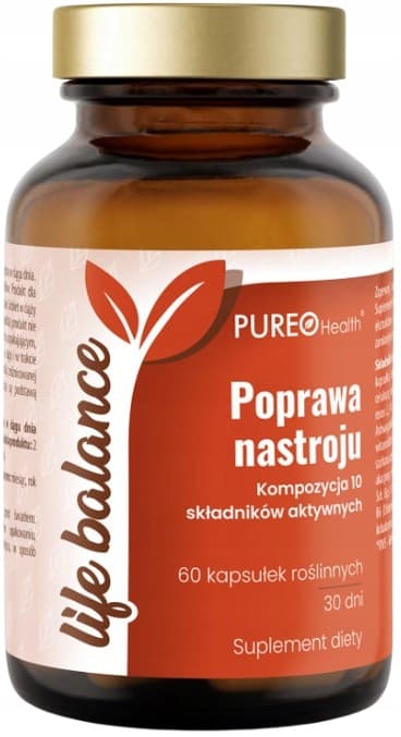 PUREO HEALTH Livsbalance Humørforbedring ASHWAGANDHA STRESS SØVN 60 kapsler.
