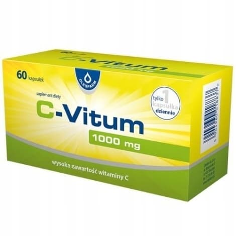 C-VITUM vitamin C 1000 mg IMMUNITET Oleofarm 60 kapslar