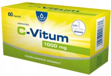 C-VITUM vitamin C 1000 mg IMMUNITET Oleofarm 60 kapslar