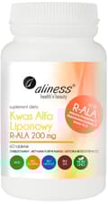 Miniatyrbillede 1 af 11: ALINESS Alfa-liponsyre R-ALA 200 mg ANTIOXIDANT 60 tabletter