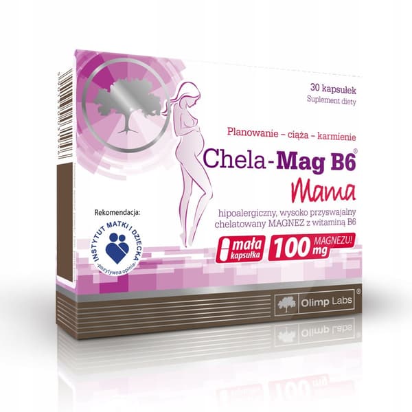 OLIMP CHELA-MAG B6 Mama magnesium vitamin B för gravida kvinnor 30 kapslar