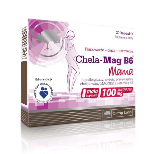 OLIMP CHELA-MAG B6 Mama magnesium vitamin B för gravida kvinnor 30 kapslar