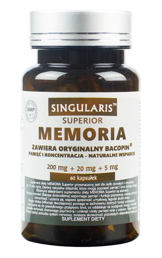 SINGULARIS Memoria Superior MINNE OCH KONCENTRATION 60 kapslar
