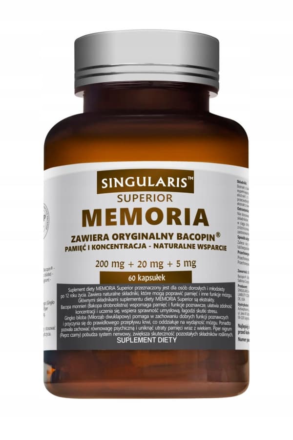 SINGULARIS Memoria Superior MINNE OCH KONCENTRATION 60 kapslar