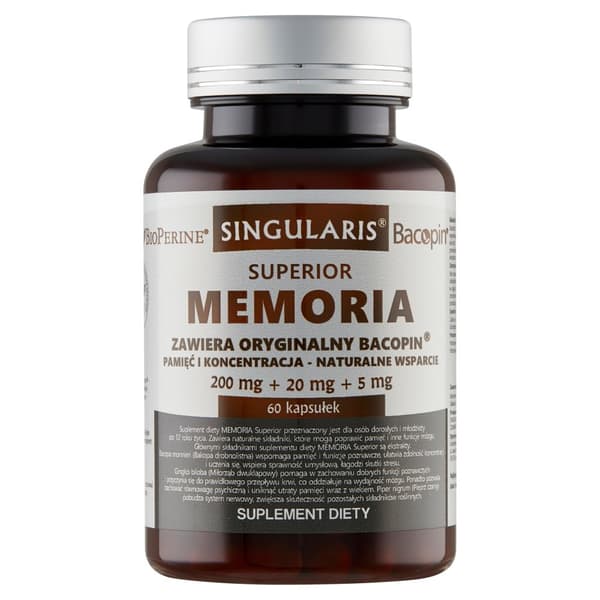 SINGULARIS Memoria Superior MINNE OCH KONCENTRATION 60 kapslar