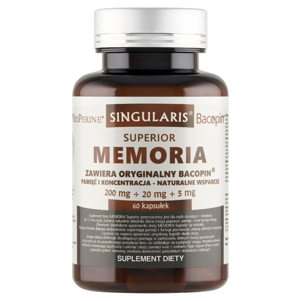 SINGULARIS Memoria Superior MINNE OCH KONCENTRATION 60 kapslar