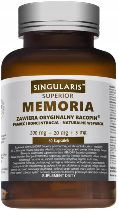 SINGULARIS Memoria Superior MINNE OCH KONCENTRATION 60 kapslar
