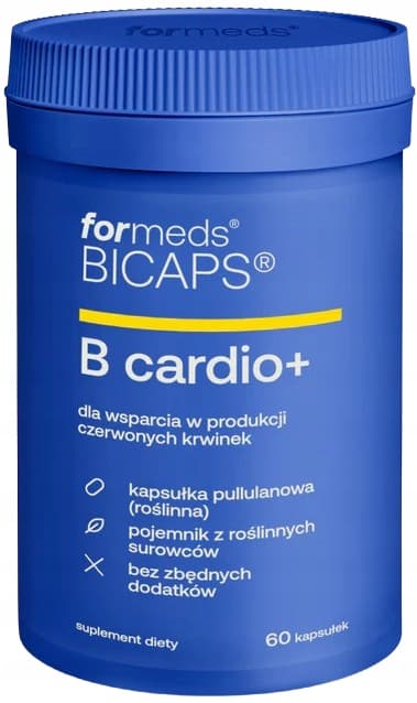 Formeds BICAPS B CARDIO+ vitamin B hjärta folat cirkulation 60 kapslar