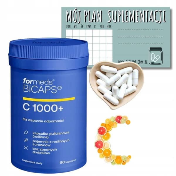 ForMeds BICAPS C 1000 vitamin C ren IMMUNITET 60 kapsler