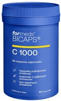 Miniatyrbillede 1 af 7: ForMeds BICAPS C 1000 vitamin C ren IMMUNITET 60 kapsler