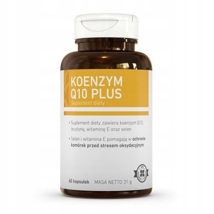 Koenzym Q10 Plus selen vitamin E HUD HÅR AMC Pharma 60 kapslar
