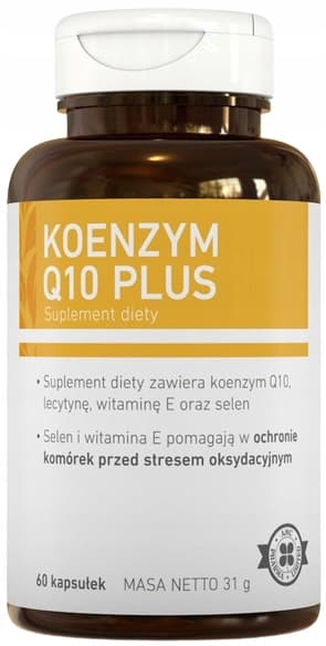 Koenzym Q10 Plus selen vitamin E HUD HÅR AMC Pharma 60 kapslar