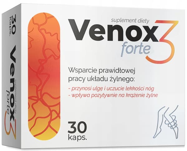VENOX 3 FORTE cirkulation lättare ben åderbråck Alg Pharma 30 kapslar