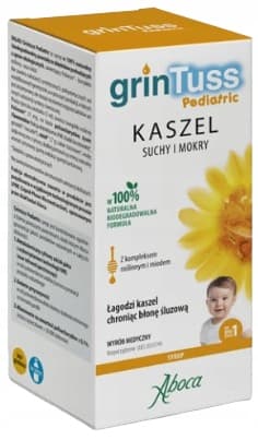 ABOCA GRINTUSS PEDIATRIC torr och våt hostmedicin för barn 180 g