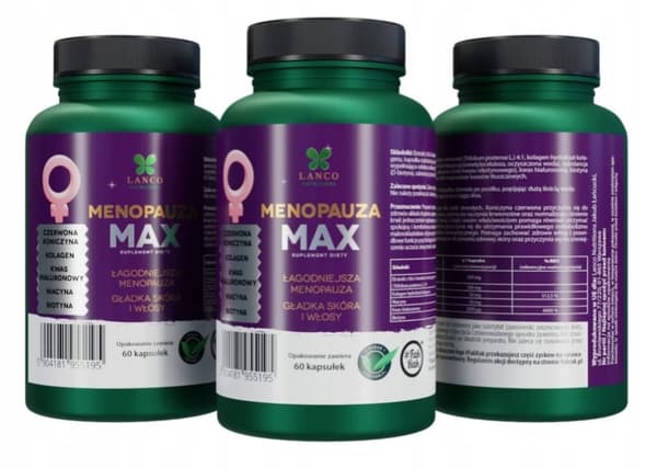 LANCO MENOPAUZA MAX rödklöver för kvinnor 60 kapslar