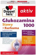 Miniatyrbild 1 av 3: DOPPELHERZ AKTIV glukosamin 1000 leder + gurkmeja 40 kapslar