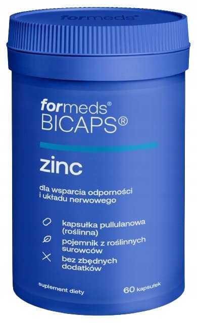 Formeds BICAPS ZINK zink immunitet hår hud naglar 60 kapslar