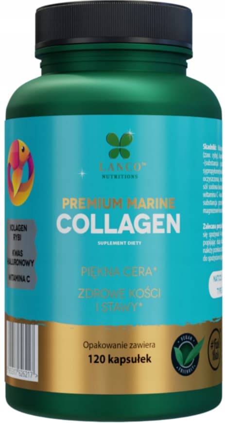 LANCO PREMIUM MARINT KOLLAGEN marint fiskkollagen 2400 mg 120 kapslar