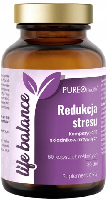 PUREO HEALTH Livsbalans Stressreducering MAGNESIUMVITAMIN BC 60 kapslar