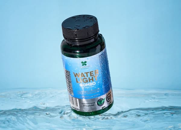 LANCO Water Light Combo tar bort överflödigt vatten i kroppen, viktminskning, 60 kapslar