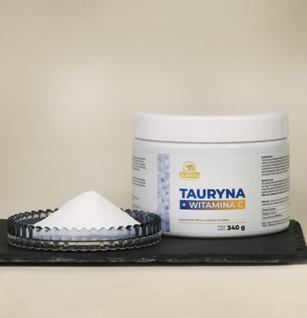 SLAVITO Taurin + C-vitamin aminosyrepulver 340 g