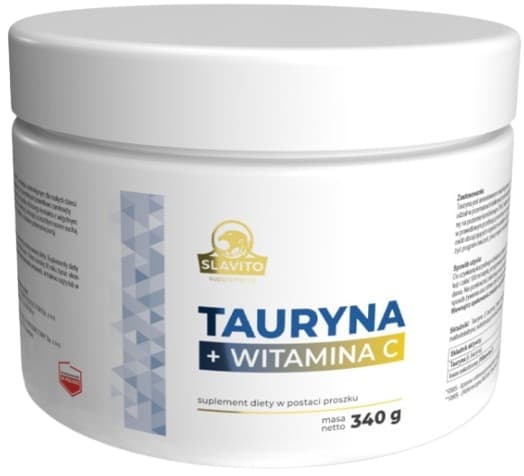 SLAVITO Taurin + C-vitamin aminosyrepulver 340 g