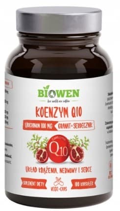 BIOWEN Koenzym Q10 100 mg ubikinon granatäpple moderört 100 kapslar