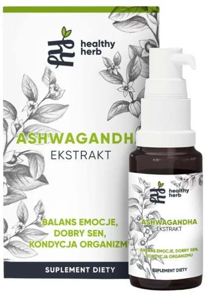 ASHWAGANDHA-EXTRAKT adaptogen känslor sömn hälsosam ört 30 ml