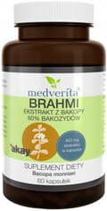 Miniatyrbild 1 av 2: MEDVERITA Brahmi Bacopa småbladig 50 % bacosider 60 kapslar