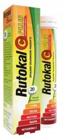 ZDROVIT Rutokal C plus immunitet 20 brustabletter