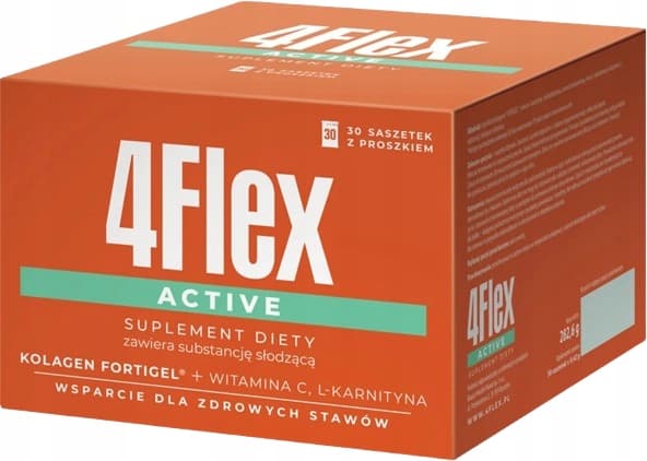 4FLEX AKTIV kollagen vitamin C L-carnitin TIL LED 30 breve