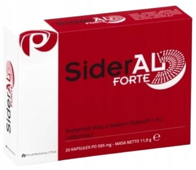SIDERAL FORTE järn 30 mg vitamin C 70 mg 20 kapslar