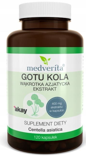 MEDVERITA GOTU KOLA MEMORY CONCENTRATION Centella asiatica 120 kapslar
