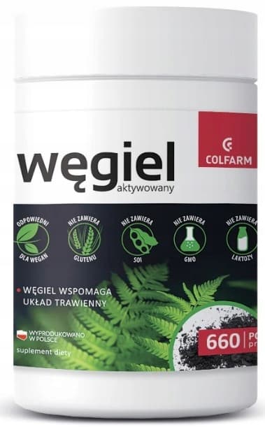 Aktivt kolpulver COLFARM 100g
