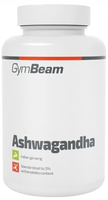 ASHWAGANDHA INDISK GINSENG-EXTRAKT STRESSADAPTOGEN GymBeam 90 kapslar.