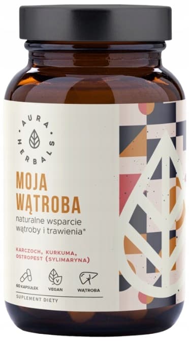 Aura Herbals Min Lever Kronärtskocka Mariatistel Gurkmeja 60 kapslar