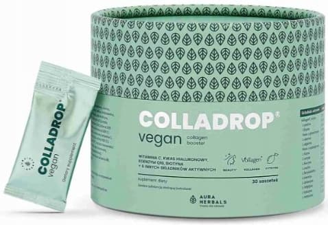 Aura Herbals Colladrop Vegansk kollagenbooster Vollagen veganskt kollagen 30 st