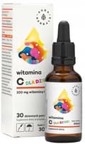 Miniatyrbild 1 av 2: Aura Herbals C-vitamin för barn L-askorbinsyra 100 mg droppar 30 ml