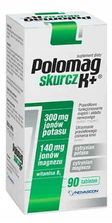 POLOMAG K+ magnesium vitamin B6 kalium 90 tabletter.