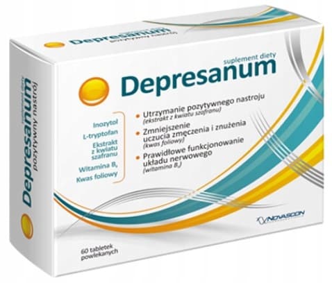 DEPRESANUM humør safran Novascon 60 tabletter.