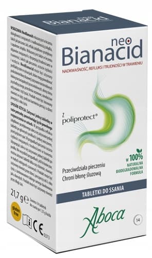 NEOBIANACID halsbrand refluks Aboca 14 tabletter.