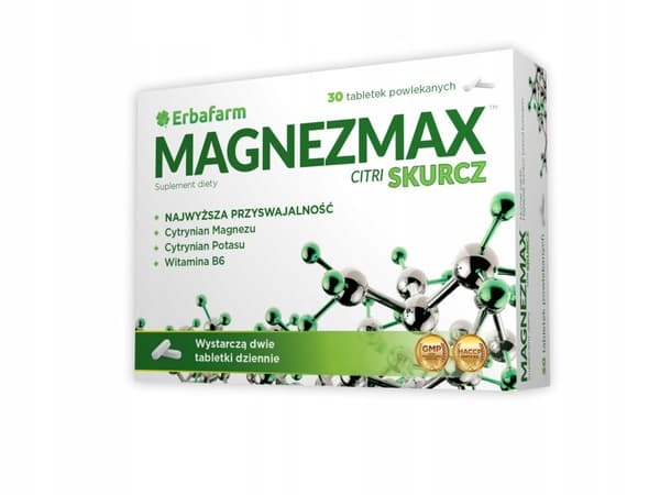 MAGNEZMAX CITRI HUDKRÄM magnesium Erbafarm 30 tabletter.