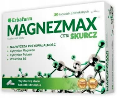 MAGNEZMAX CITRI HUDKRÄM magnesium Erbafarm 30 tabletter.