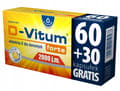 Miniatyrbild 1 av 2: D-VITUM Forte 2000 vitamin D 90 kapslar.