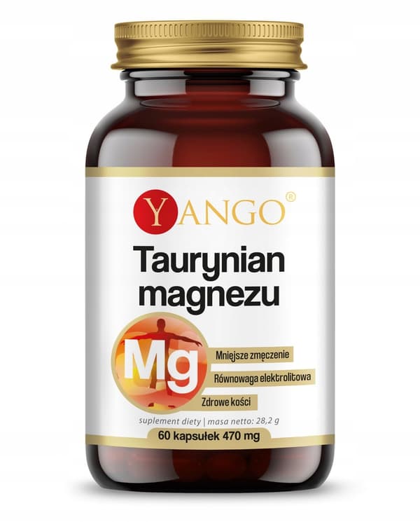 MAGNESIUMTAURIN 200 mg magnesium Yango 60 kapslar.