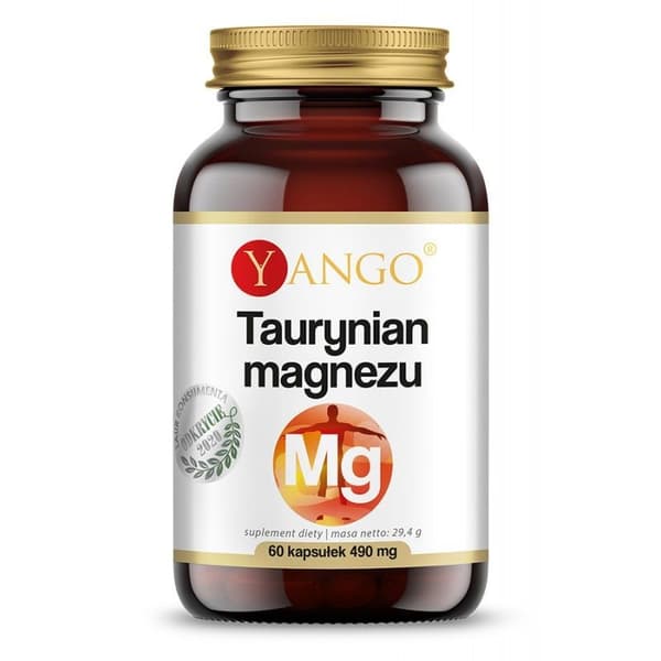 MAGNESIUMTAURIN 200 mg magnesium Yango 60 kapslar.