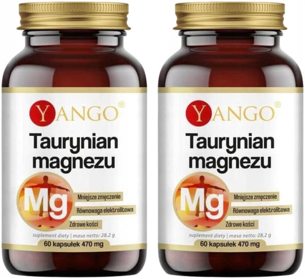 MAGNESIUMTAURIN 200 mg magnesium Yango 60 kapslar.