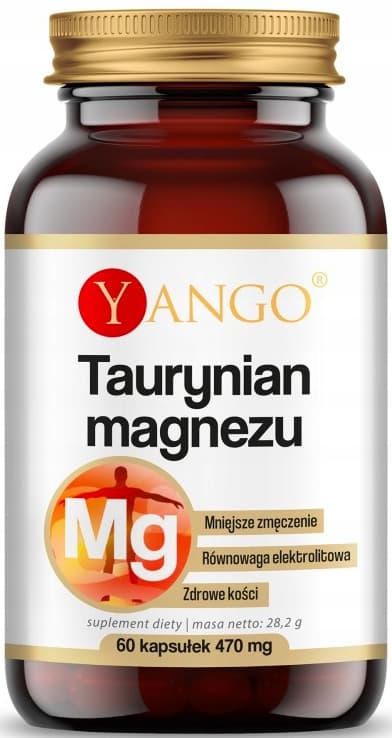MAGNESIUMTAURIN 200 mg magnesium Yango 60 kapslar.